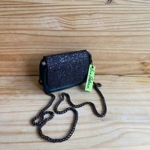 SAM EDELMAN Teal an Sparkly Crossbody Bag